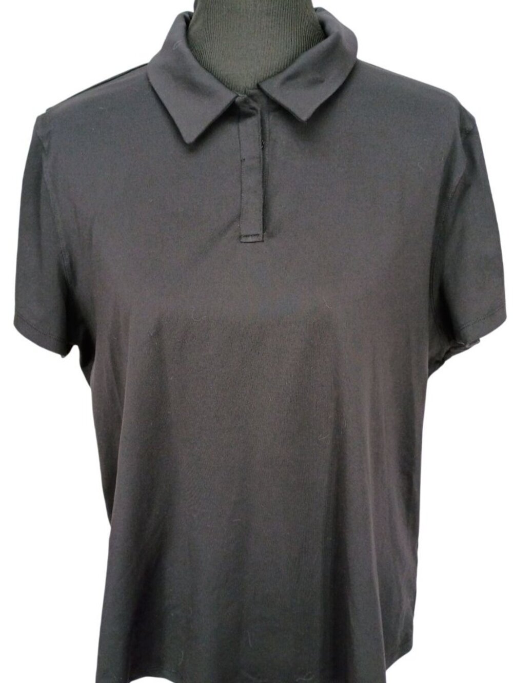 Tek Gear Black Polo Shirt XXL Short Sleeve‎ Casual Comfortable Style